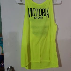 Lime green Victoria's sport tank top